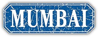 Mumbai Grunge Travel Stamp Sticker - Waterproof Vinyl Decal for Car Bumper, Laptop, Water Bottle, Luggage, Wall, and Window