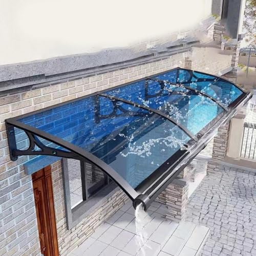 Auvent de porte polycarbonate transparent anti-UV avec auvent pour fenêtre