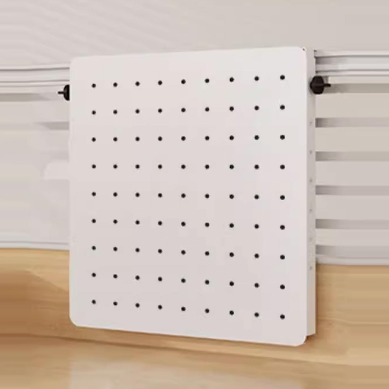 Organizador de tablero perforado de escritorio, de acero, multiusos, para oficina y hogar