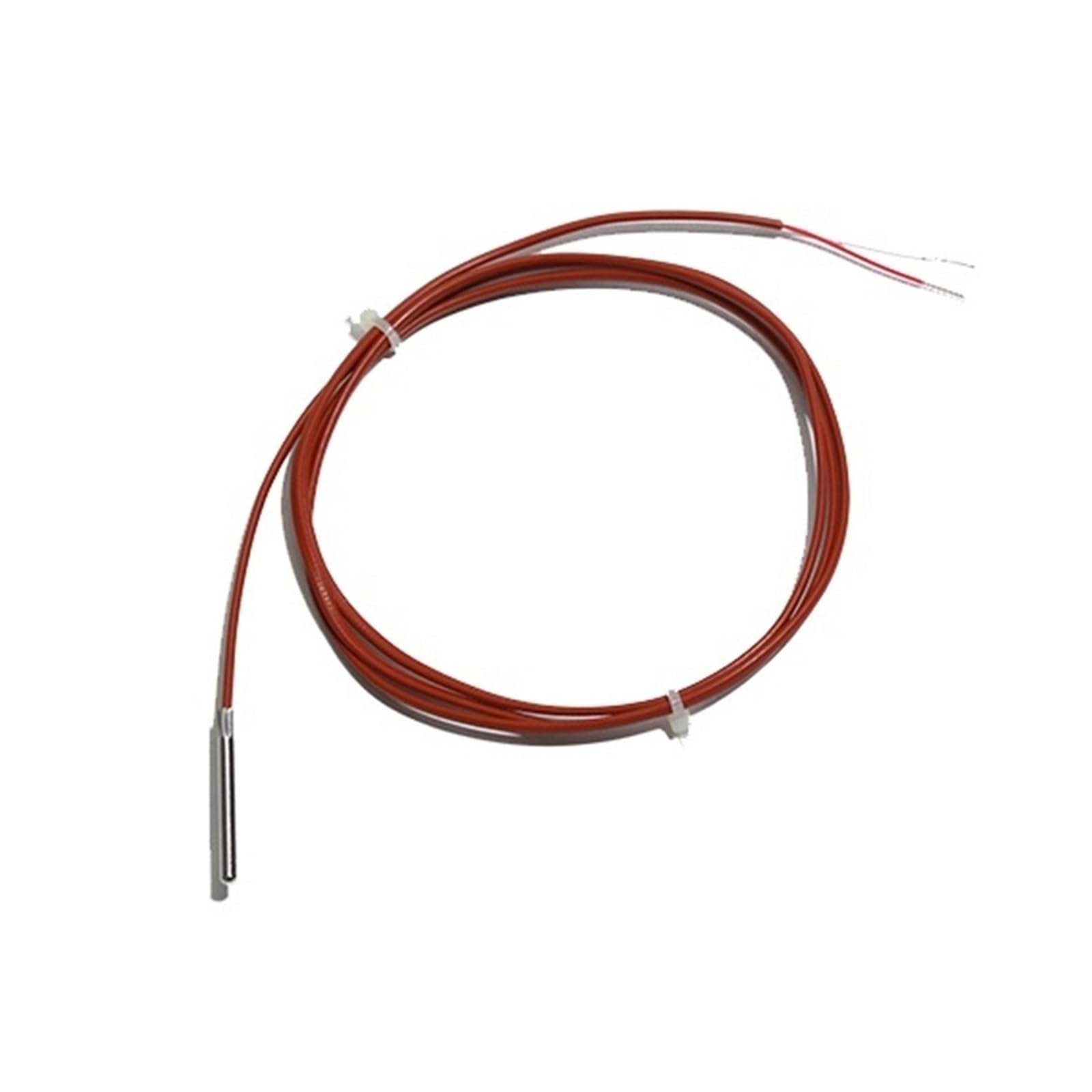Czujnik temperatury cieczy typu K/T, wodoodporny czujnik temperatury (2 x 10 mm do 3 x 100 mm), kabel 1-3 m, termopara zanurzeniowa (typ T, 2 x 10 mm - 1 m)