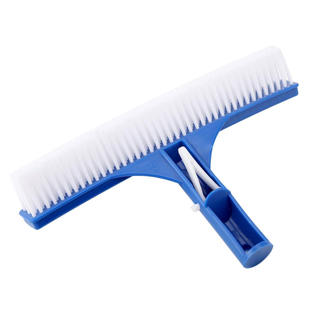 Duokon Defult 10" Pool Brush Head, Plastic Heavy Duty Swimming Pool Cleaning Brush Cleaning Dirt Moss For Swimming Pool, Pond, Spa, Hot Spring, Tubs, Walls, Tile, Floors