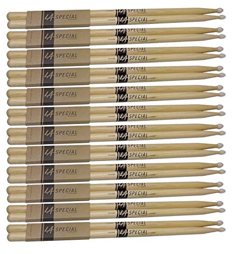 12 PACK Promark LA Special 5B Nylon Tip Drumstick, LA5BN-12