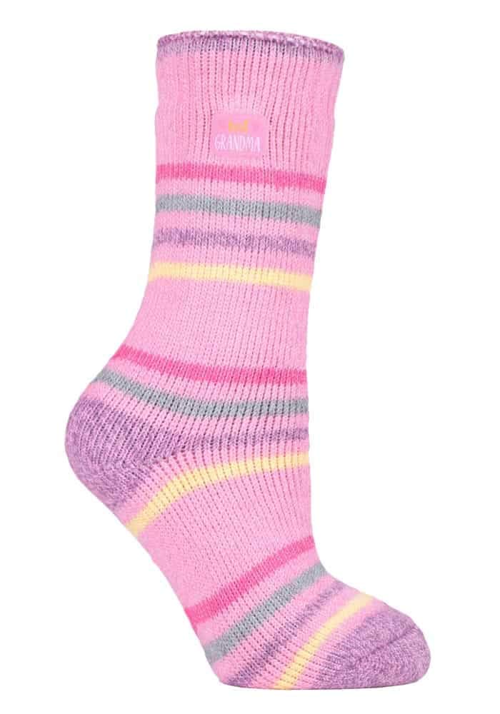 HEAT HOLDERS - Ladies Gift Box Warm Fleece Lined Fluffy Thermal Socks for Mum & Grandma (4-8 uk, Best Grandma)