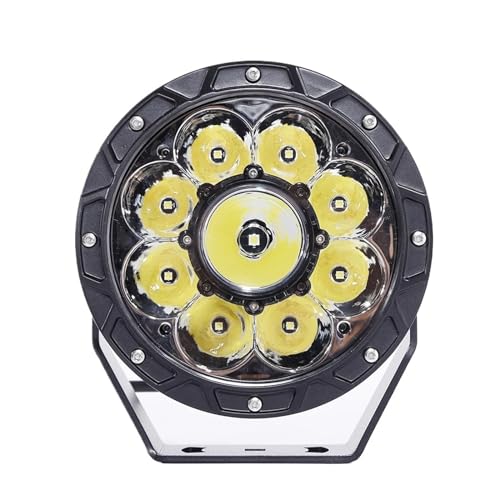 Foco de trabajo LED superbrillante de 7 pulgadas para parachoques delantero, compatible con coches, SUV, camiones todoterreno, ATV, UTV, 12 V y 24 V.
