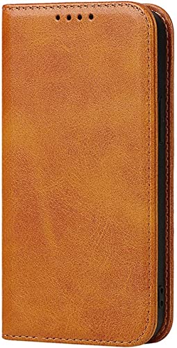 Étui portefeuille iPhone 12 Pro housse clapet cuir marron