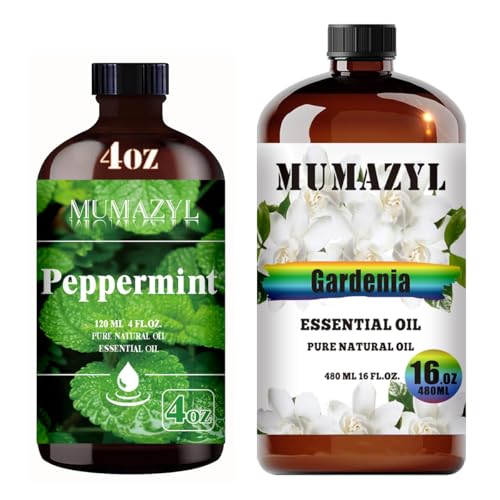 Aceite Esencial de Menta 120ML y Aceite Esencial de Gardenia 480ML