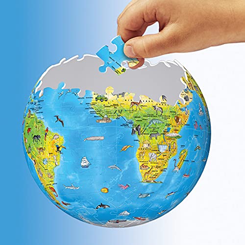 Ravensburger Children's World Globe 3D Jigsaw Puzzle for Kids age 6 Years Up - 180 Pieces - No Glue Required - Educational Gifts for Children - Image 7