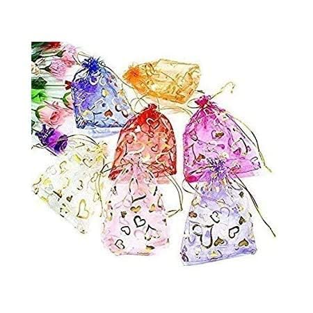 VINAYAKAMART Velvet Organza Potli Bags (6 cm X 8.5 cm, 50 Pieces, Mix Colour) (B08W56FV3W) Amazon Price History, Amazon Price Tracker