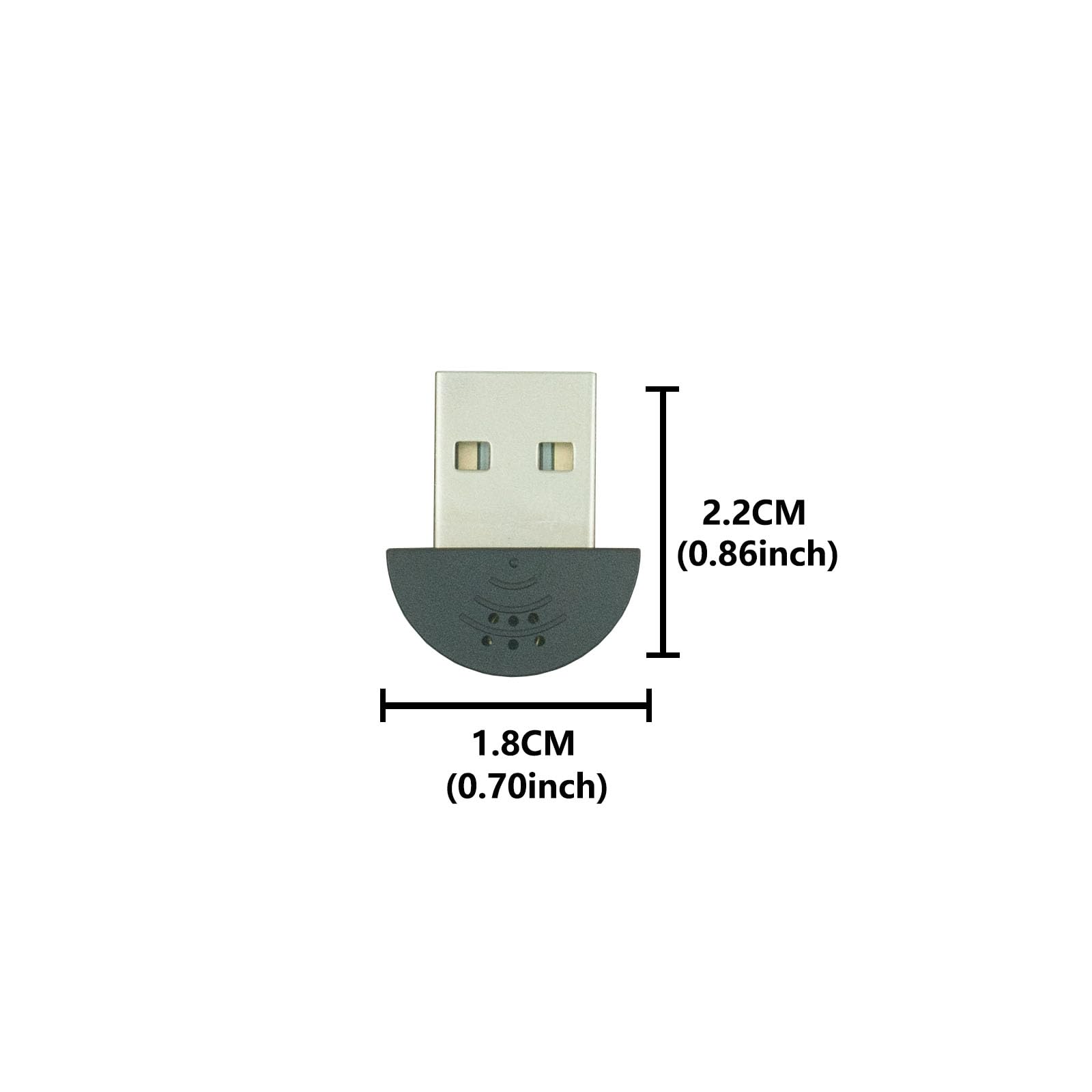 LANDIBO Mini microfono USB, Plug and Play, senza driver, mini microfono per Mac desktop e laptop sono comodi e pratici. Ideale per chat web, giochi e videoconferenze (nero)