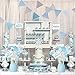 Blue Elephant Centerpiece Sticks DIY Baby Boy It's A Boy Table Decorations Little Peanut Cutouts for Elephant Theme Baby Shower Birthday Party Supplies Set of 24