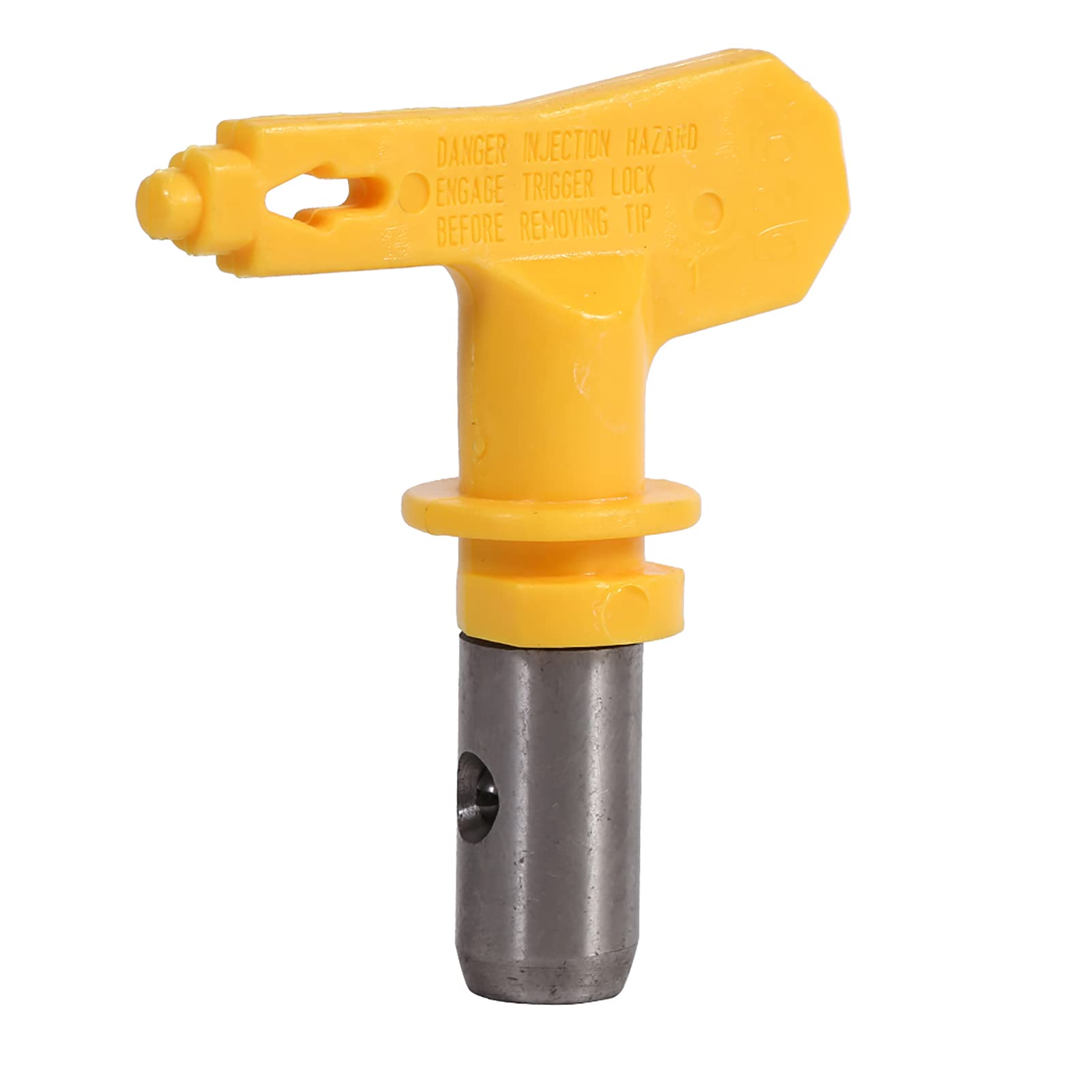 Ftvogue Yellow, Silver Reversible Tungsten Steel Airless Paint Spray Gun Tip Nozzle Accessoies (525)