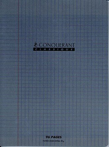 Conquérant 36684 Classic Notebook Polypropylene Cover Hard Transparent A4 Paper Grey