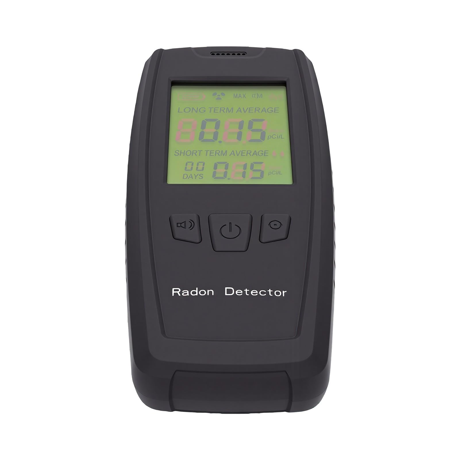 Detector de Radón 0-270pCi/L, Probador de Radón Portátil de Alta