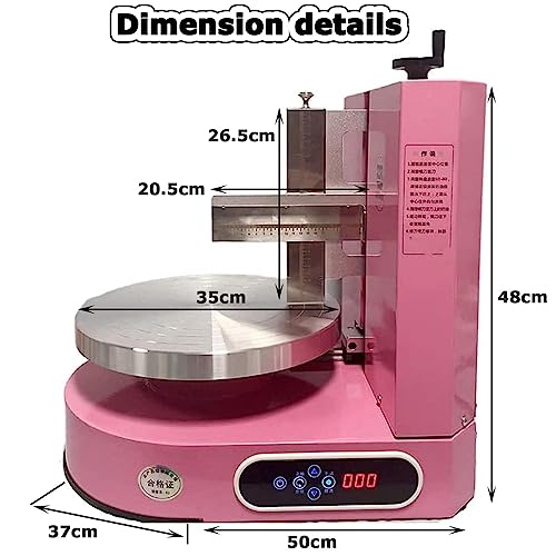 Esparcidor eléctrico de crema para tartas, herramienta de glaseado portátil ajustable para hornear pasteles de cumpleaños, dispositivo automático de raspado y alisado para un acabado perfecto