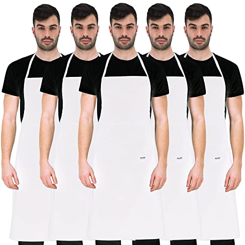 PALLTEX Borago Aprons for Men Aprons for Women Chef Apron for Cooking Crafts Painting Baking Kitchen Apron EN ISO 13688