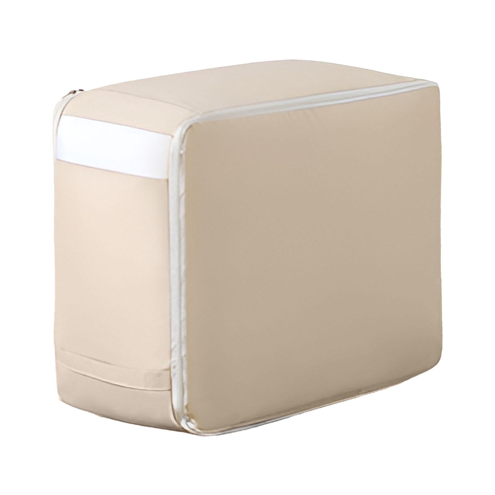 YapetnckUltra Space Saving Sel'f Compression Organizer, Compression Packing Cubes, Heavy Duty Moving Bag, Zippered Foldable Viewable Organizer Bag, Luggage Travel Bag Organizer, for Comforter Clothes(Beige,M)