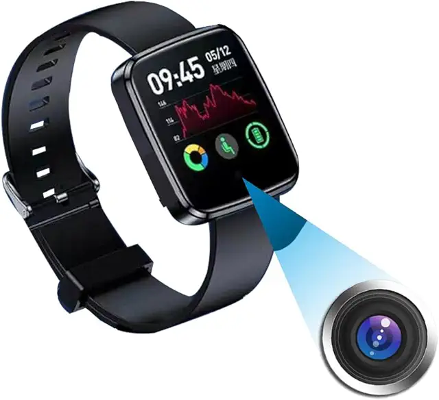 Montre Caméra Espion 64G - Enregistreur Audio Vidéo Discret pour Surveillance et Sport