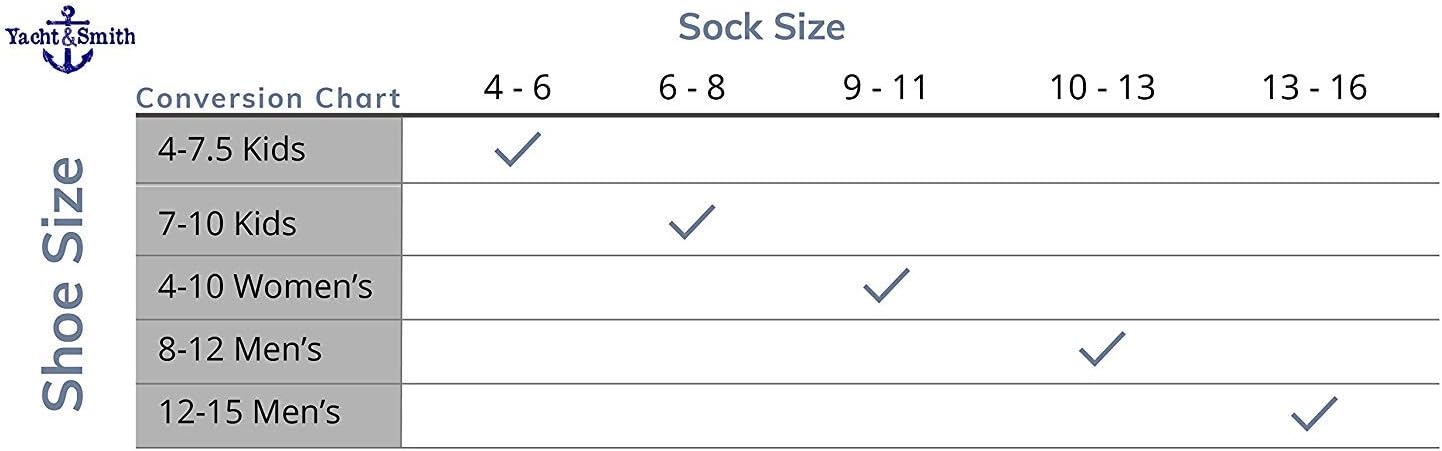 60 Pairs Of Yacht & Smith Wholesale Kids Tube Socks, Childrens Cotton Referee Sport Socks Size 6-8
