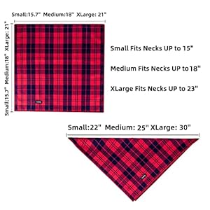 Dog-Bandanas-5PCS-Birthday-Gift-Puppy-Bandana-Vibrant-Color-Plaid-Printing-Adjustable-Dog-Scarf-Bib-Handkerchief-Accessories-for-Medium-Large-Dog-Pet - Cucciolini Doodles   Dog-Bandanas-5PCS-Birthday-Gift-Puppy-Bandana-Vibrant-Color-Plaid-Printing-Adjustable-Dog-Scarf-Bib-Handkerchief-Accessories-for-Medium-Large-Dog-Pet