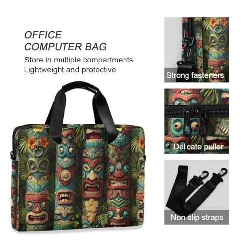 Bolso bandolera para laptop con estampado y múltiples bolsillos miniatura 6