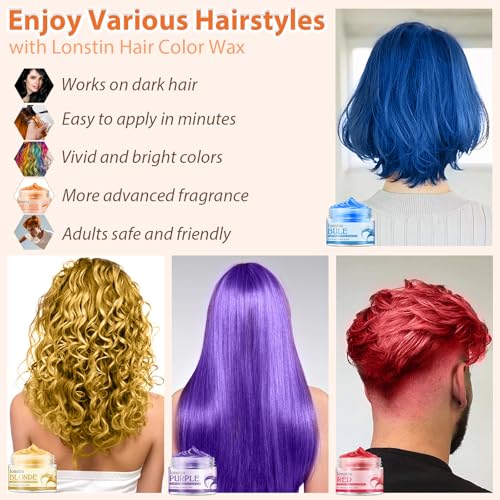 Color Temporal para Cabello Naranja para Niños miniatura 6