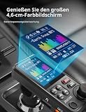 Nulaxy Bluetooth Adapter Auto, Starkes Mikrofon FM Transmitter Auto Bluetooth mit...