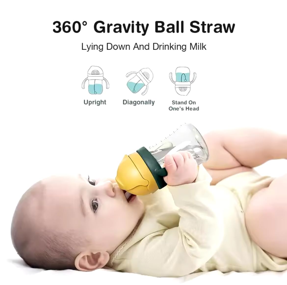 S&L Sippy Cup for 6+ Months, Leak-proof Toddler Water Bottle with Straw - Image 2
