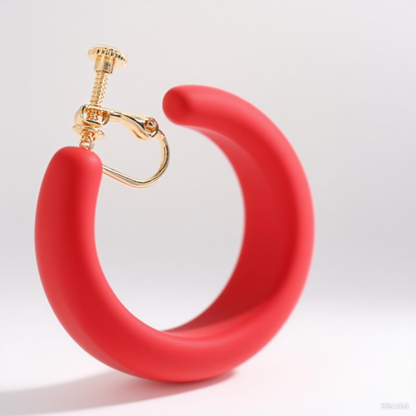 Chunky Clip on Hoop Earrings for Women, Detachable Statement Non Pierced Clips Vintage Retro Party Halloween Costumes Jewelry Gifts - Image 5