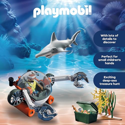 Playmobil | Promo Pack | Treasure Hunt with Submarine | Toy from 4 years | Gift for children | Encourages creativity & a sense of adventure | Underwater adventure with figures & accessories | 71860