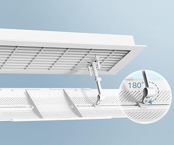 Central Air Conditioning Wind Deflector, Retractable Wall-Mounted Air Conditioning Deflector, Wind Shield.