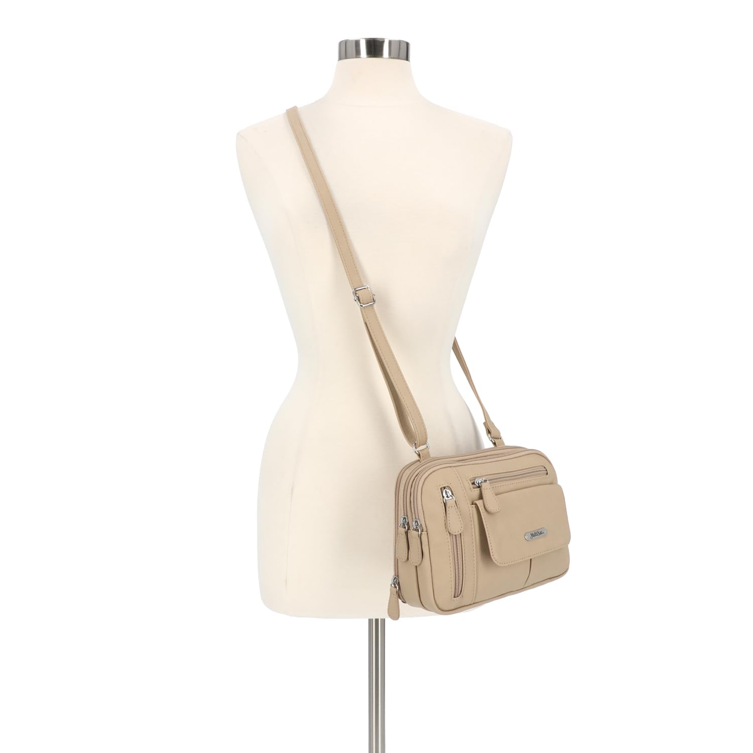 MultiSac Zippy Triple Compartment Crossbody Bag
