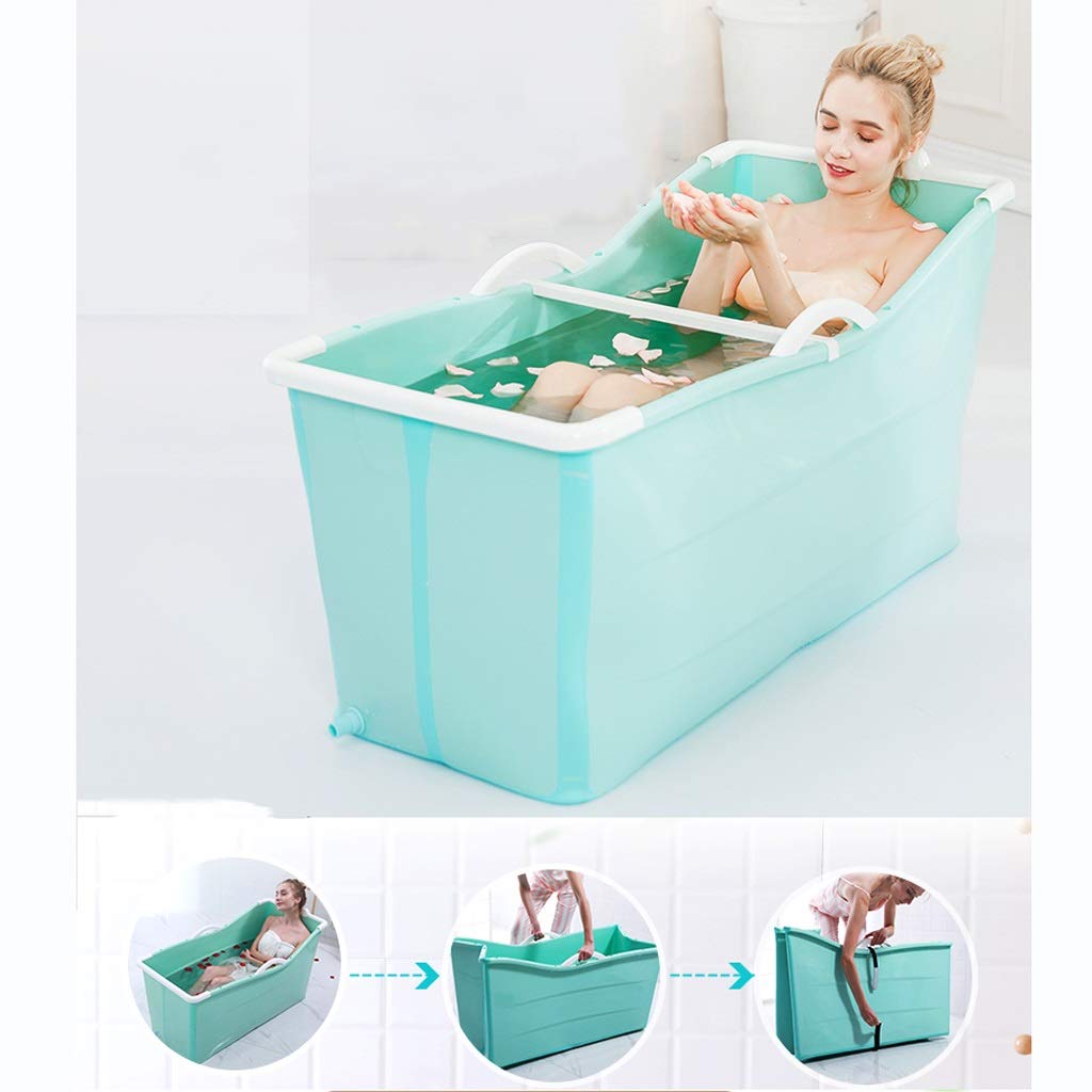 Vasca Da Bagno Pieghevole Per Adulti - Portatile Con Rubinetto E Sacchetti - Foto 3