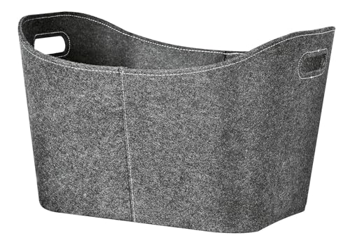 FIREFIX 825/F Kaminholztasche aus Filz (anthrazit) mit Griffen, 560 x 420 x 350 mm (BxTxH)