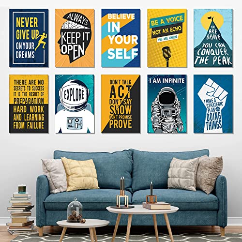Image of Chaka Chaundh Posters (Set of 10) - Wall posters for room, Motivational posters for wall, Posters for room boys - Wall Poster - Inspirational Posters (18 X 12 Inches) (Posters - Multi Color)