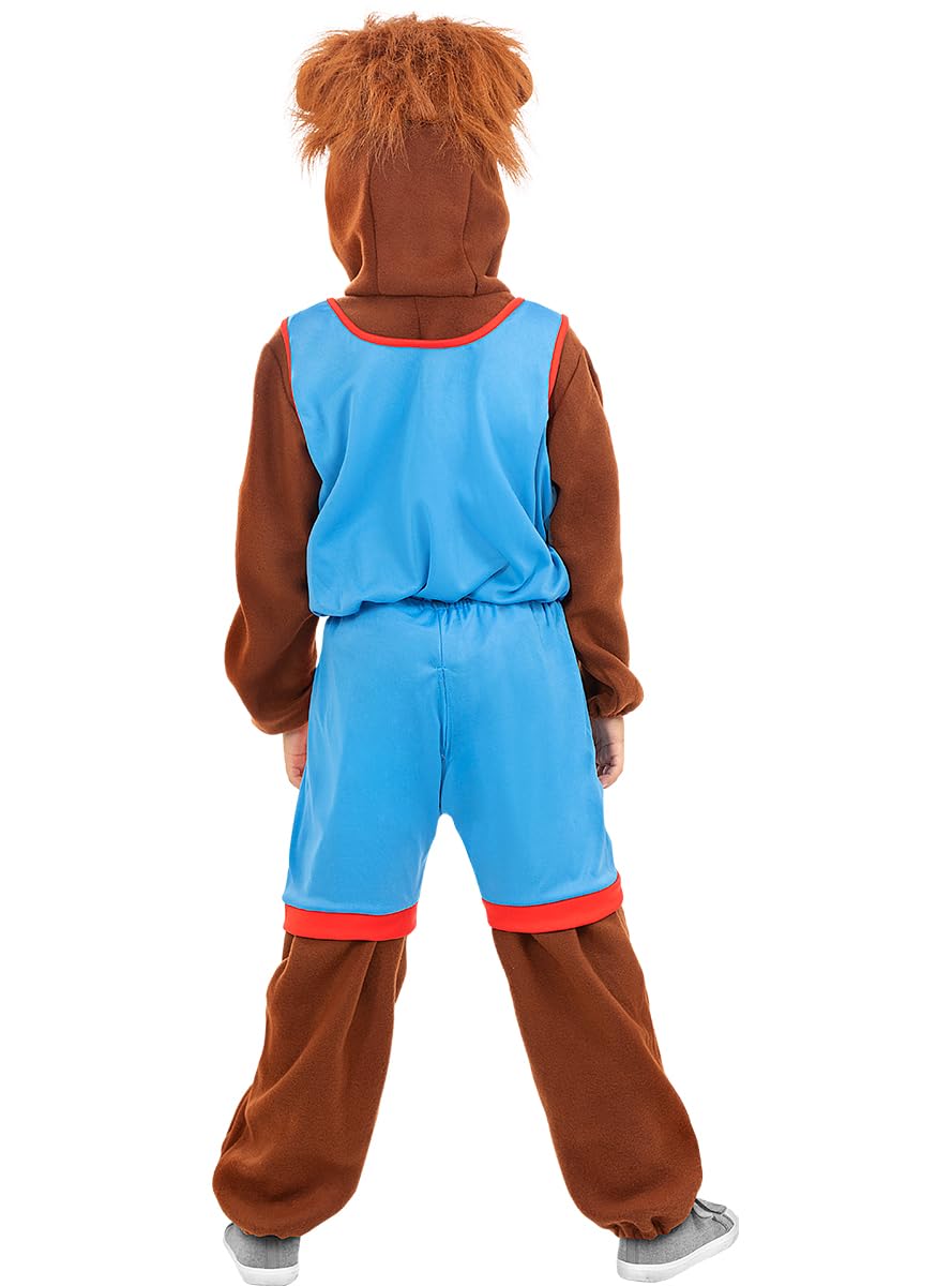Funidelia | Costume Taz Space Jam - Looney Tunes per bambino Cartoni Animati - Costume per Bambini e accessori per Feste, Carnevale e Halloween - Marroni