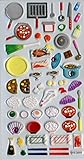 Puffy Dimensional Rhinestones Stickers - Dinner Kitchen