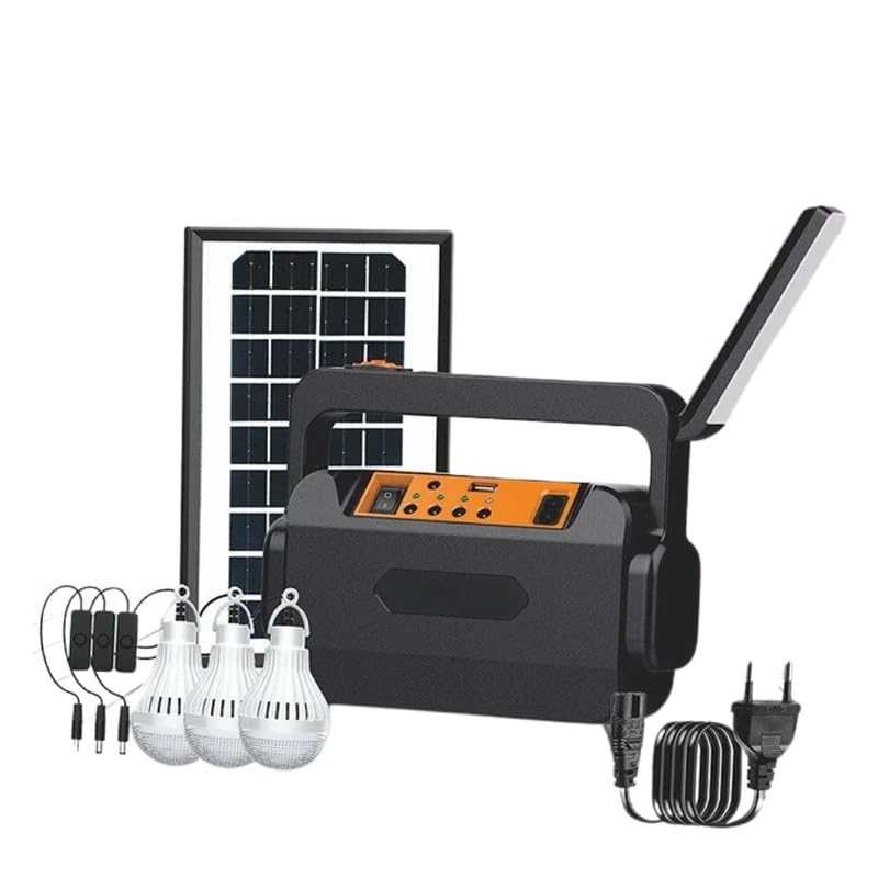 Drumstone -Portable Solar Inverter Set | 3 Bulbs, Solar Plat…