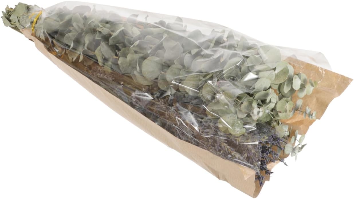 Holibanna Dried Lavender and Eucalyptus Home Decor for Relief Elegant Floral Arrangement for Weddings and Parties Relaxing for