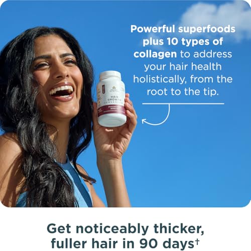 Ancient Nutrition Hair Growth + Hydrolyzed Collagen Peptides Capsules - image 4