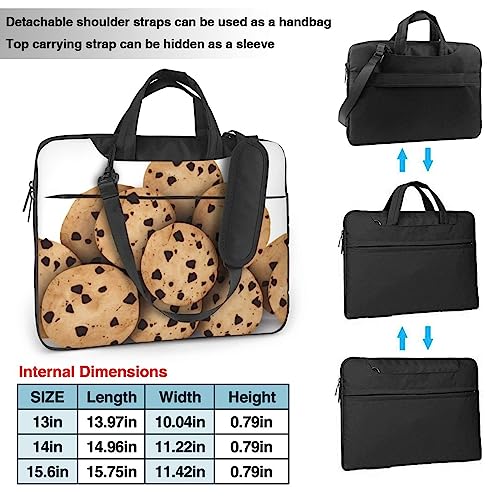 Maletín para laptop negro estilo bolso unisex miniatura 4