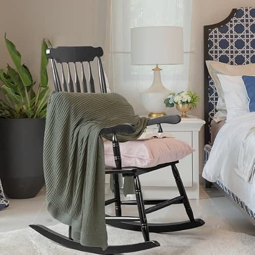 Rocking Chair, Solid Wooden Frame, Outdoor & Indoor Windsor Leisure