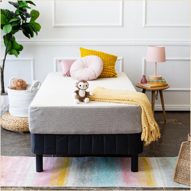 5 Little Monkeys 9 Inch Advanced Hybrid Mattress in Organic Cotton, Memory Foam and Coils, Fiberglass Free, Optimal Spinal Alignment, Exceptional