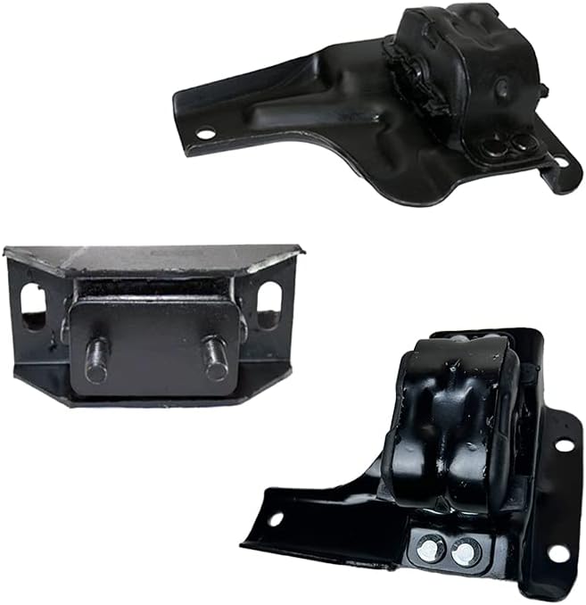 Compatible with 1997-2003 Ford F-150/1997-1998 F-250 4.6L 4WD AUTO Motor & Transmission Mount Set 3pcs : A2972, A2835, A2871 - K1784