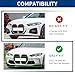 XPHAZZ Front Bumper Lip Compatible with BMW (2021-IN) G80 M3 G82 G83 M4 Competition Splitter MP-Style ABS Gloss Black