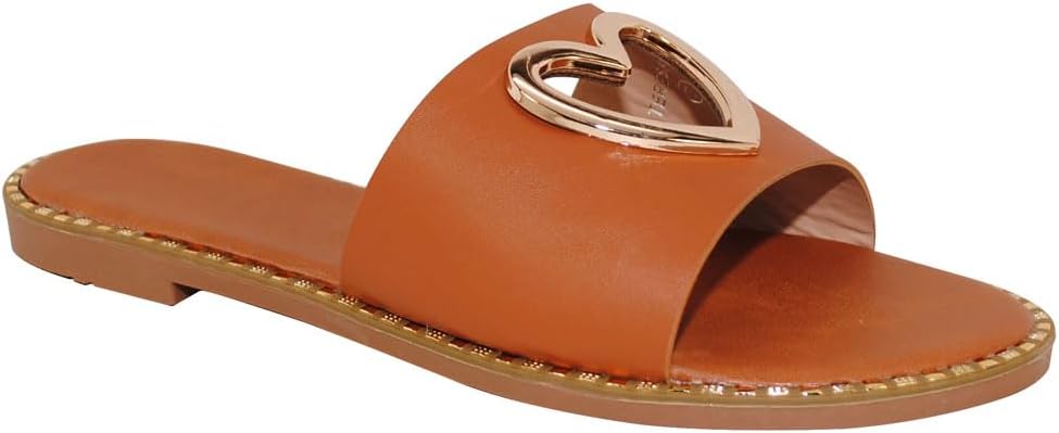 Women's Flat Sandals, Slip-On Design