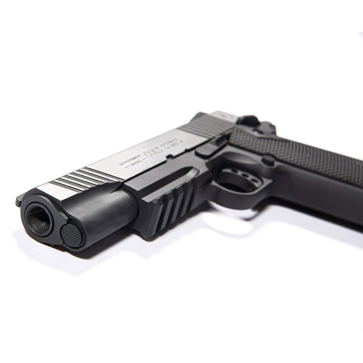 C Y B E R G U N Pistola Colt 1911 Scarrellante Black/Silver Cybergun (180525) 0.9 Joule