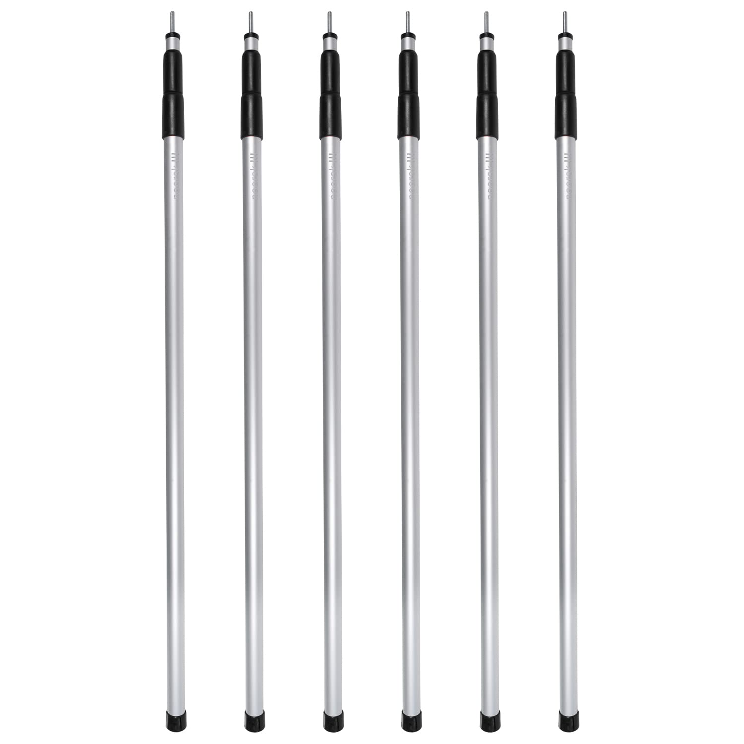 Mâts De Tente Noorsk® 2 Pièces – Aluminium Télescopique Réglable 80-240 Cm Pour Bâche, Auvent Ou Voile D'ombrage