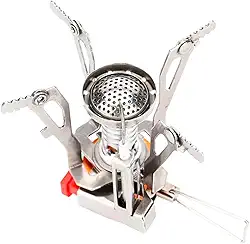 Mini Fogareiro Acendimento Automático Portátil Fogareiro Portátil Ideal para Camping e Trekking Leve e Compacto para Viagens Portatil Baixo Consumo Gás Ideal para Pescarias e Acampamentos