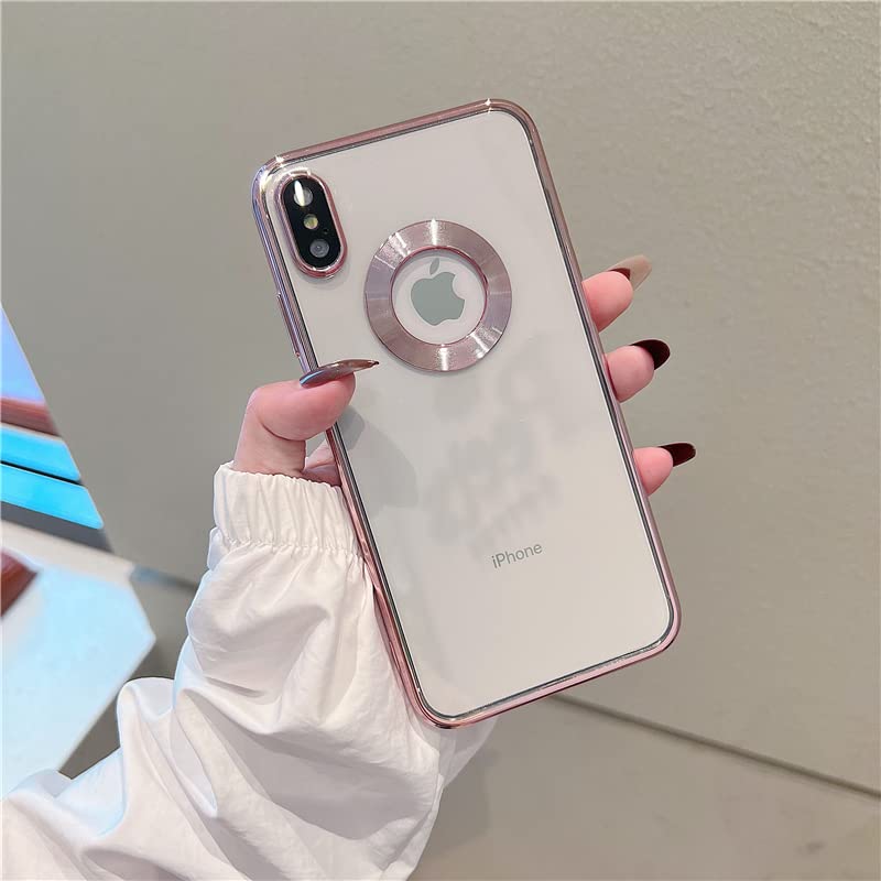 for iPhone XR XS Max Case Logo View,with Camera Lens Protector