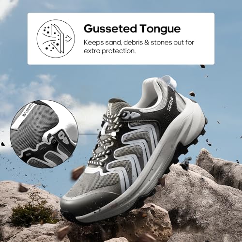 NORTIV 8 Women's Hiking Shoes Lightweight Walking Sneakers with Arch Support Outdoor Work Camping Tennis Workout Cross Training Echo - Image 6
